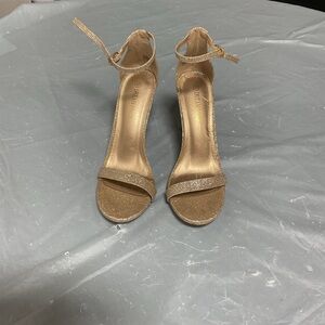 Dream Pairs Gold Ankle-Strap High Heel Sandals - Gold